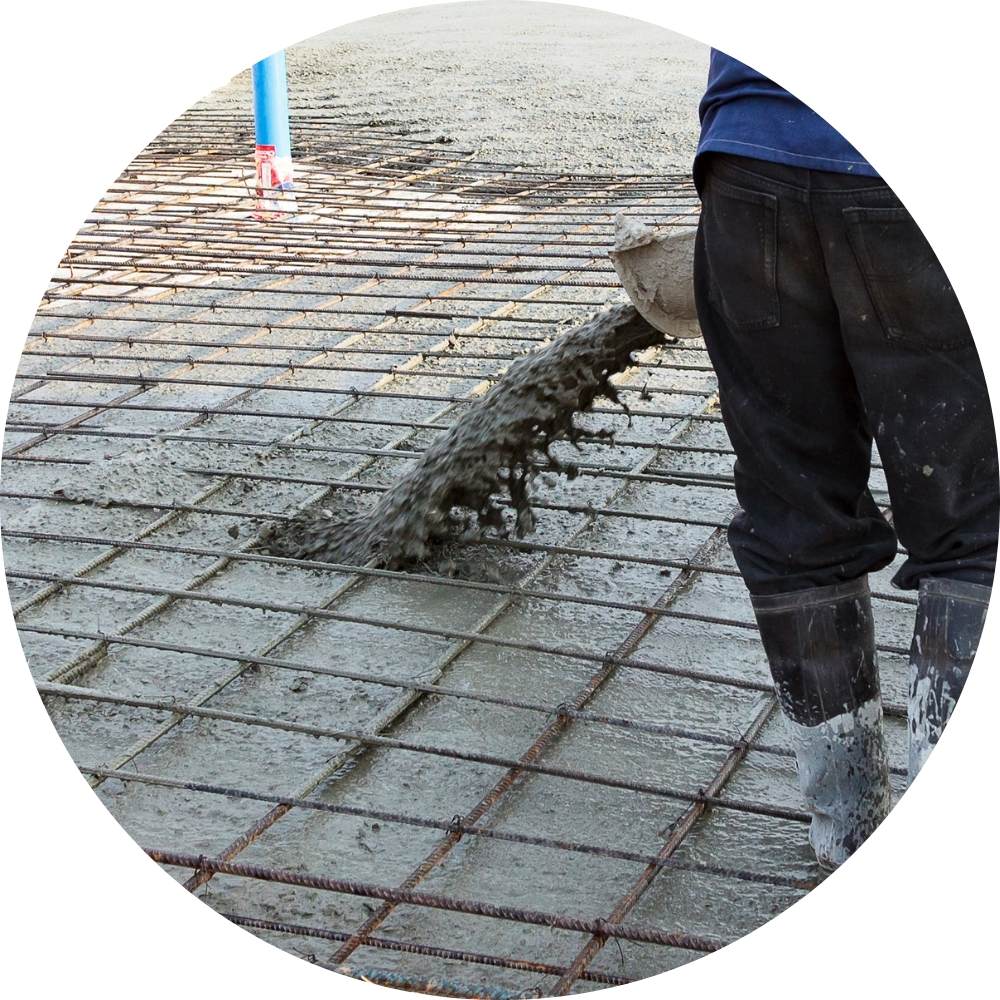 betonnen vloer storten